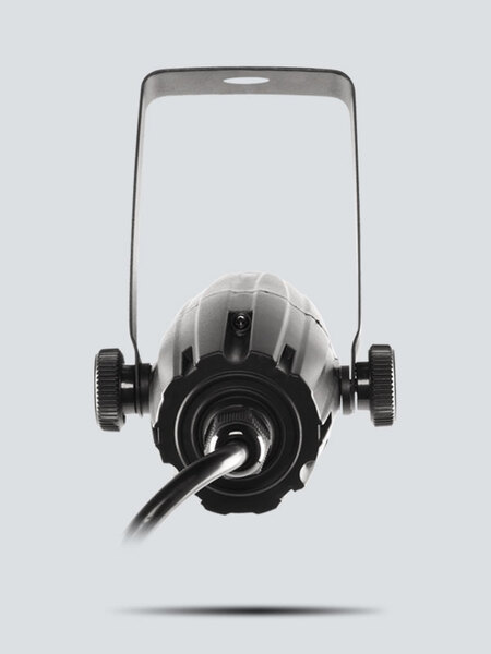 LEDPINSPOT2 3W WHITE LED PINSPOT IN BLACK HOUSING:  INCLUDES 4-PACK OF GELS, 6- AND 9-DEGREE LENSES